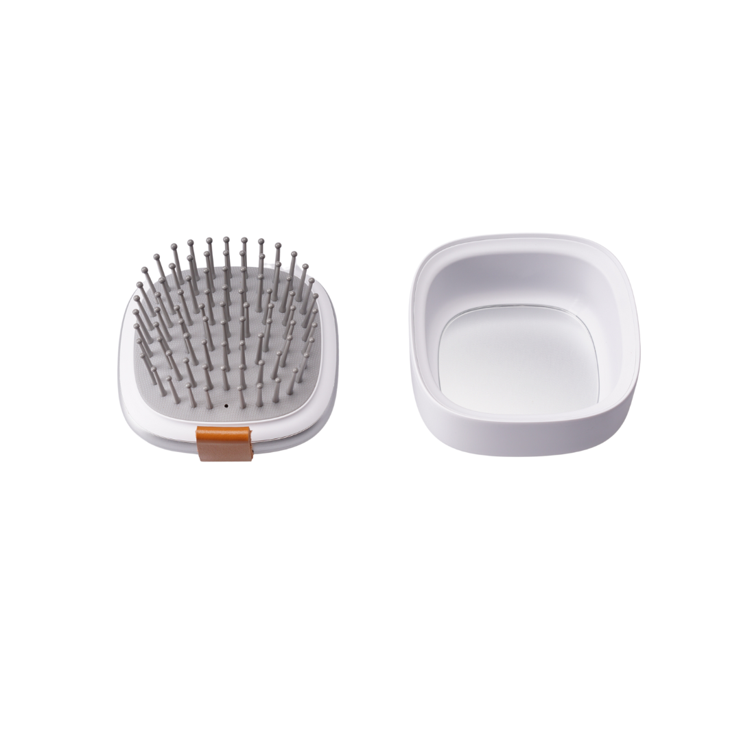 Laifen 2-1 Air Cushion Comb with Mirror (Silver)