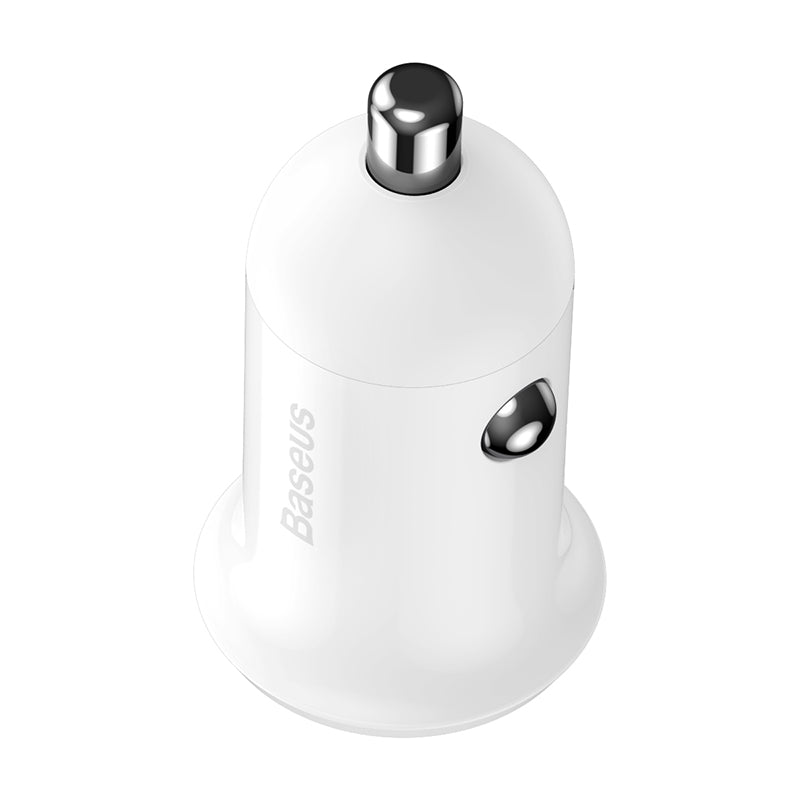 Baseus Grain Pro Car Charger (Black/White) - 2A