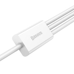 Baseus Superior Series USB-A to M+L+C Charging Cable White