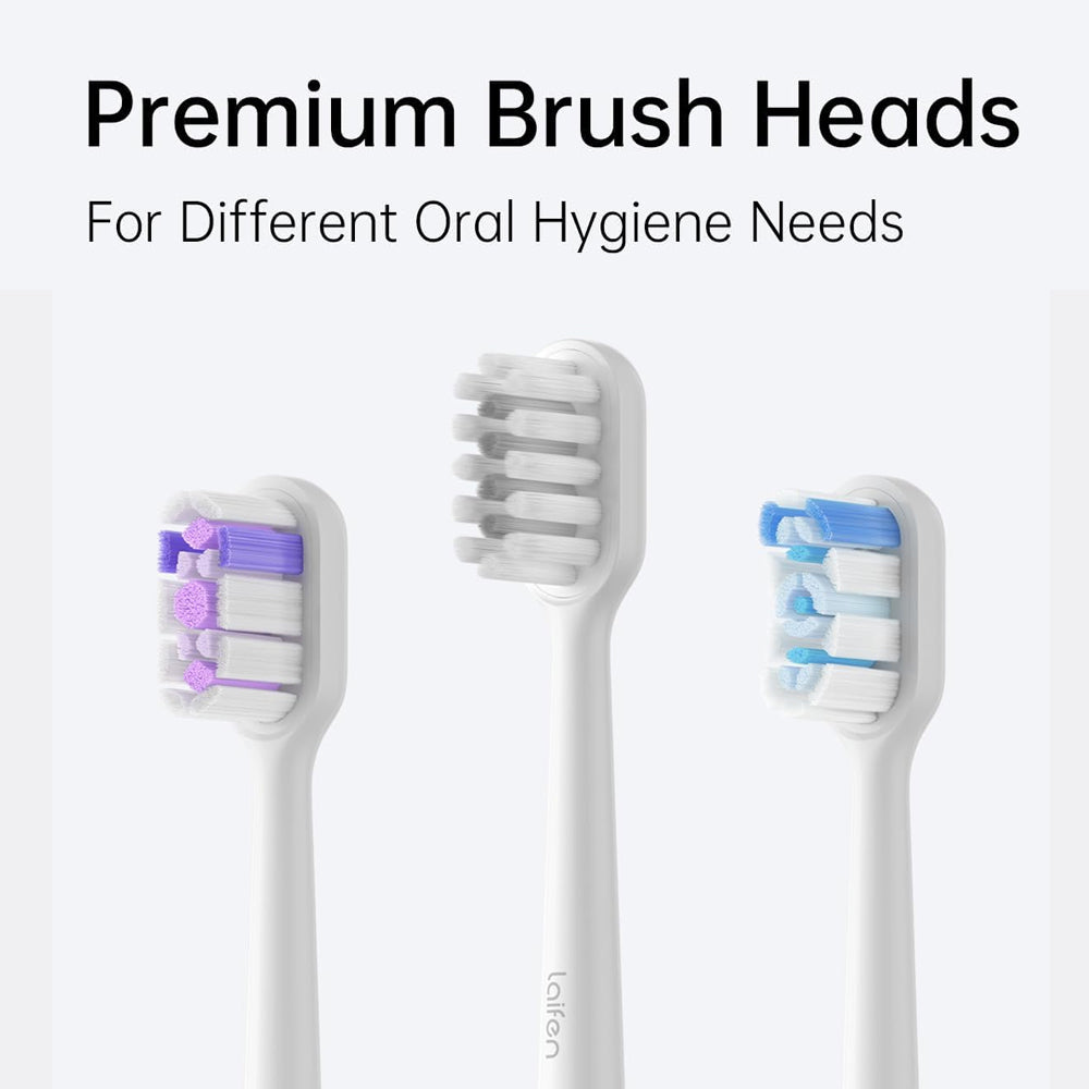 Laifen Wave Electric Toothbrush Heads (3 Pack)