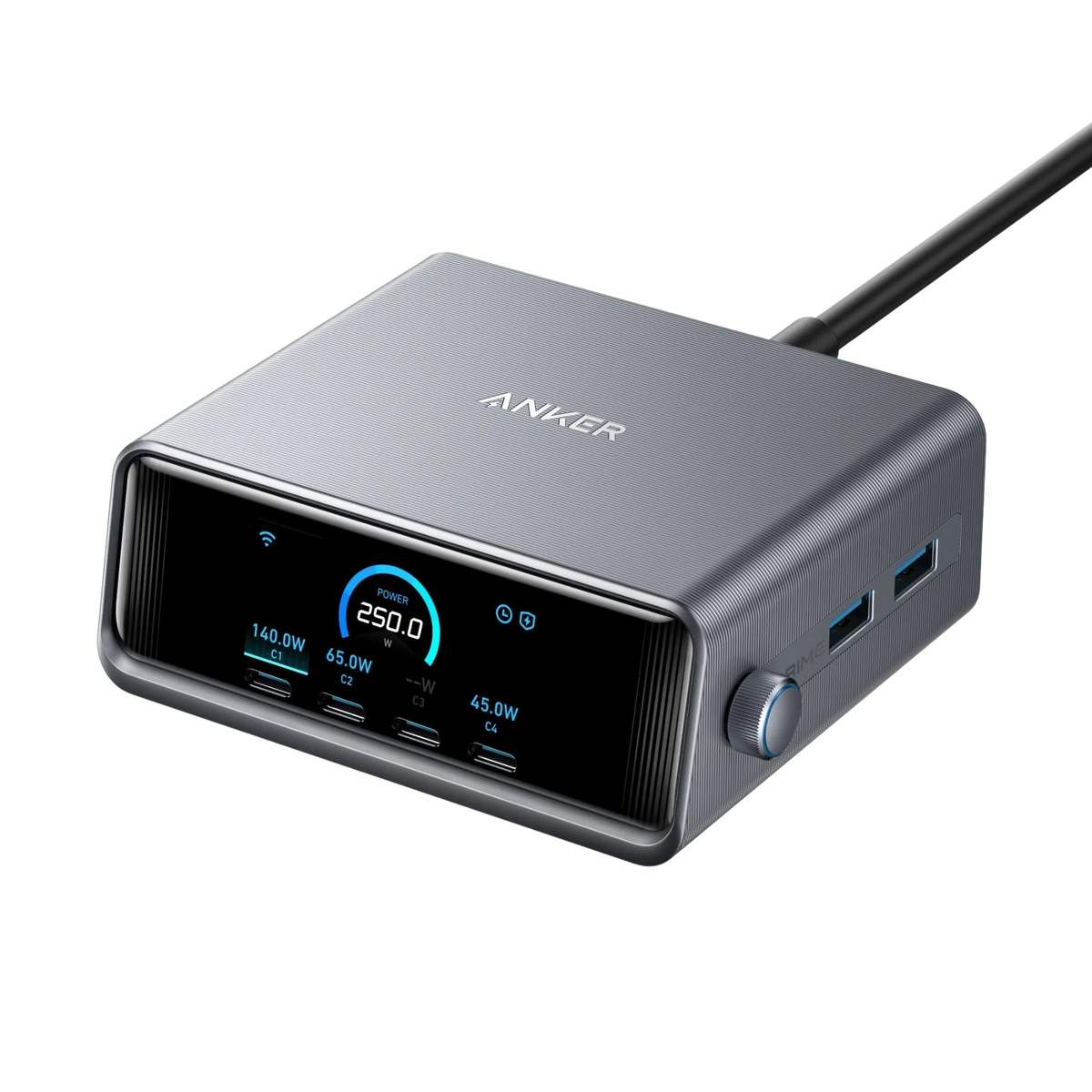 Anker Prime 6-Port Charger with Digital Display 250W