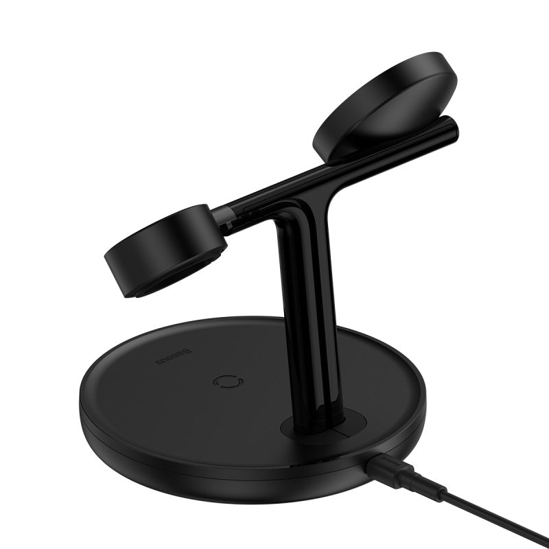 Baseus Swan 3-in-1 Magnetic Wireless Charging Station (Black)