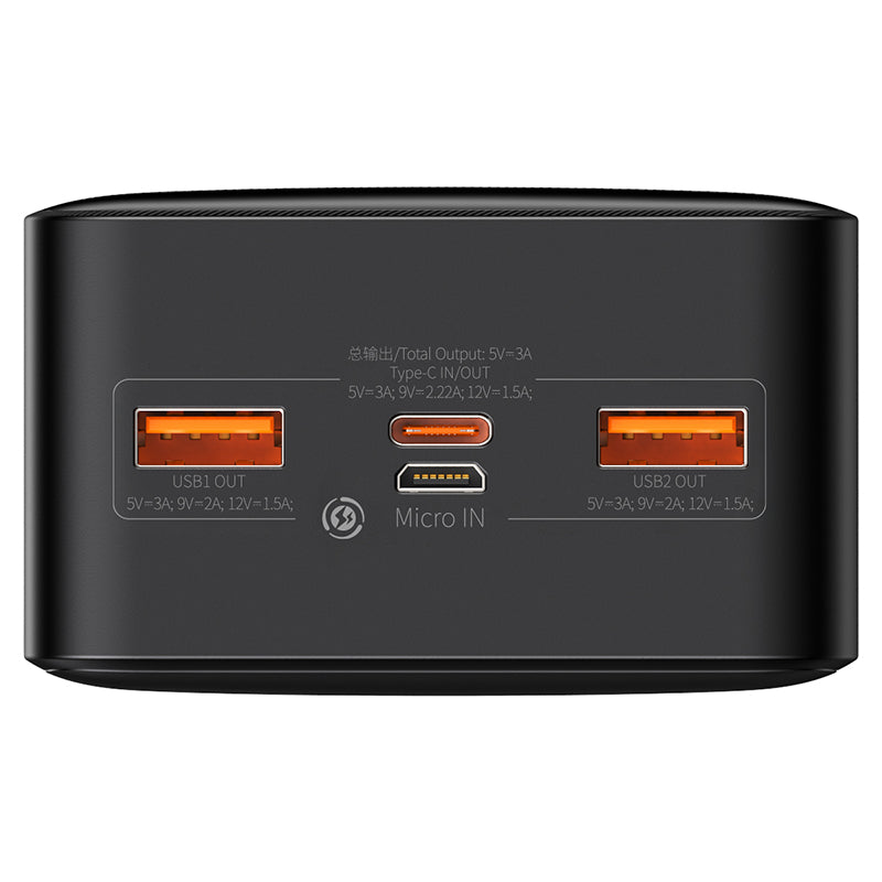 Baseus Bipow 30K 20W 4-Port Power Bank with Digital Display (Black)