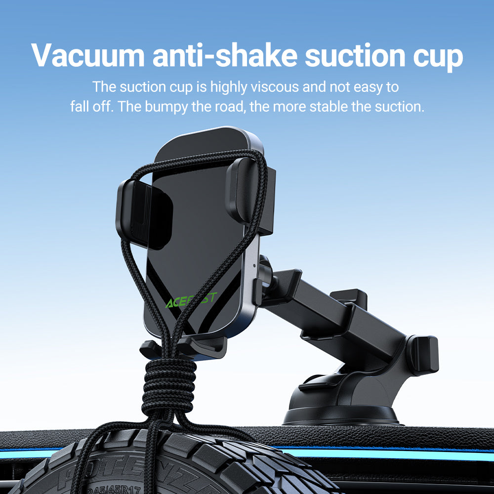 ACEFAST D53 15W Wireless Charging Car Phone Holder - Black