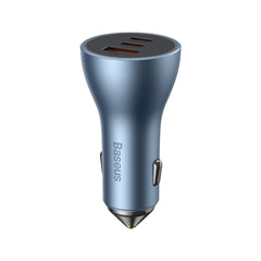 Baseus Golden Contactor Pro 3-in-1 Car Charger (Blue/Black) - 2C1A