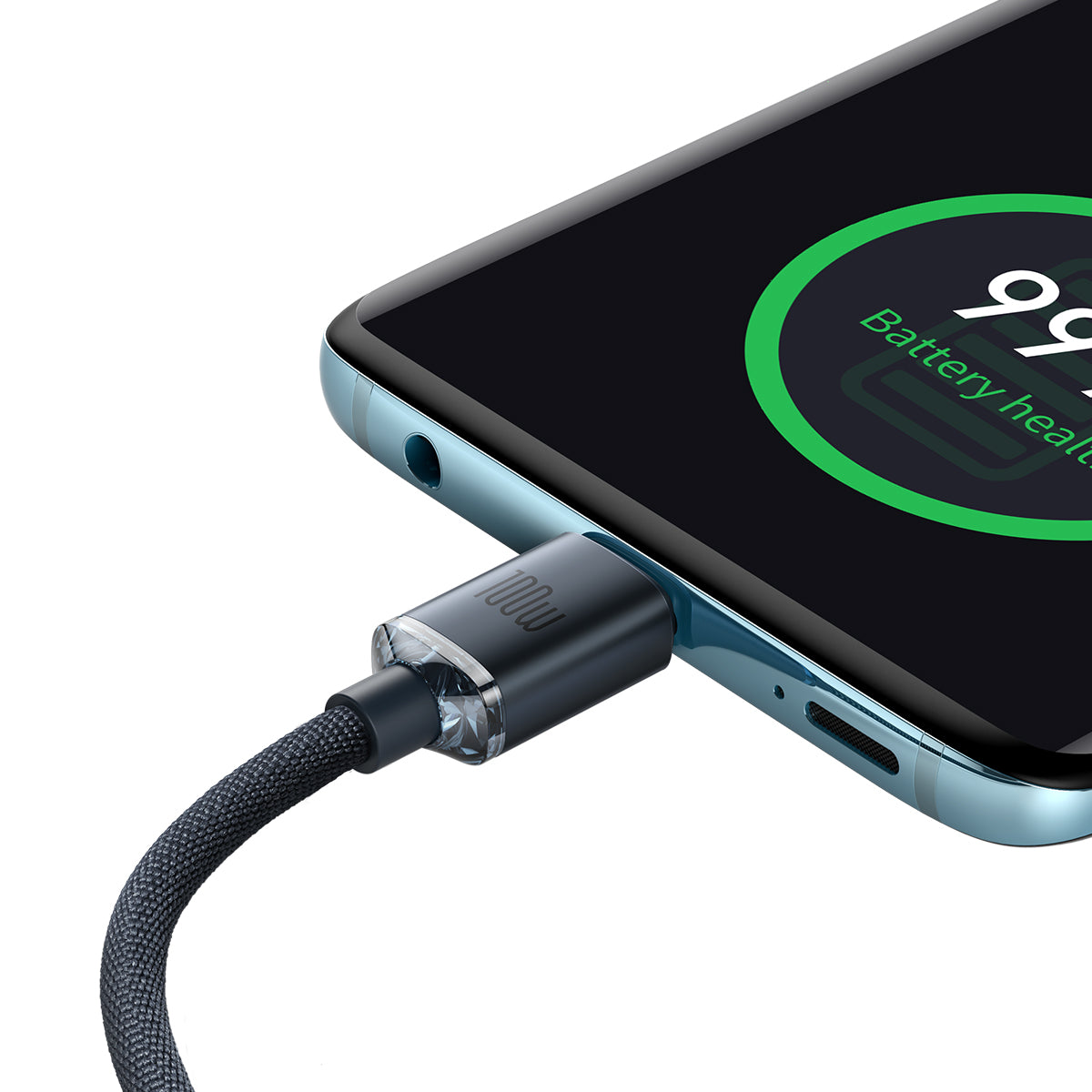 Baseus Crystal Shine Series Type-C to Type-C Charging Cable 100W 2M Black