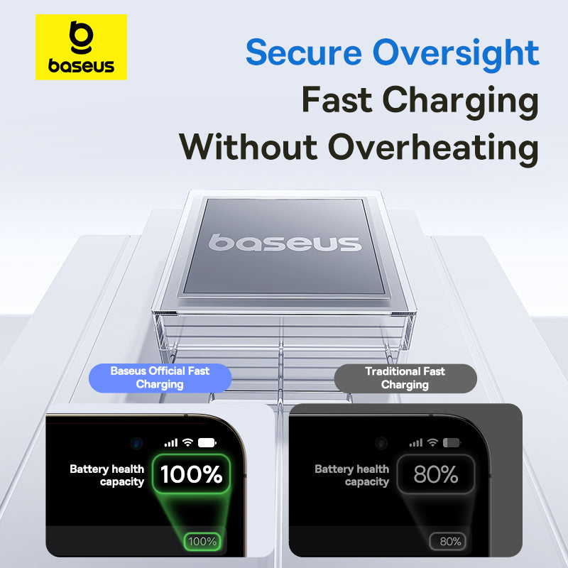 Baseus Display 2 20W Fast-Charging USB-C to iPhone Cable with Digital Display (1 m&2m, Cosmic Black & White)
