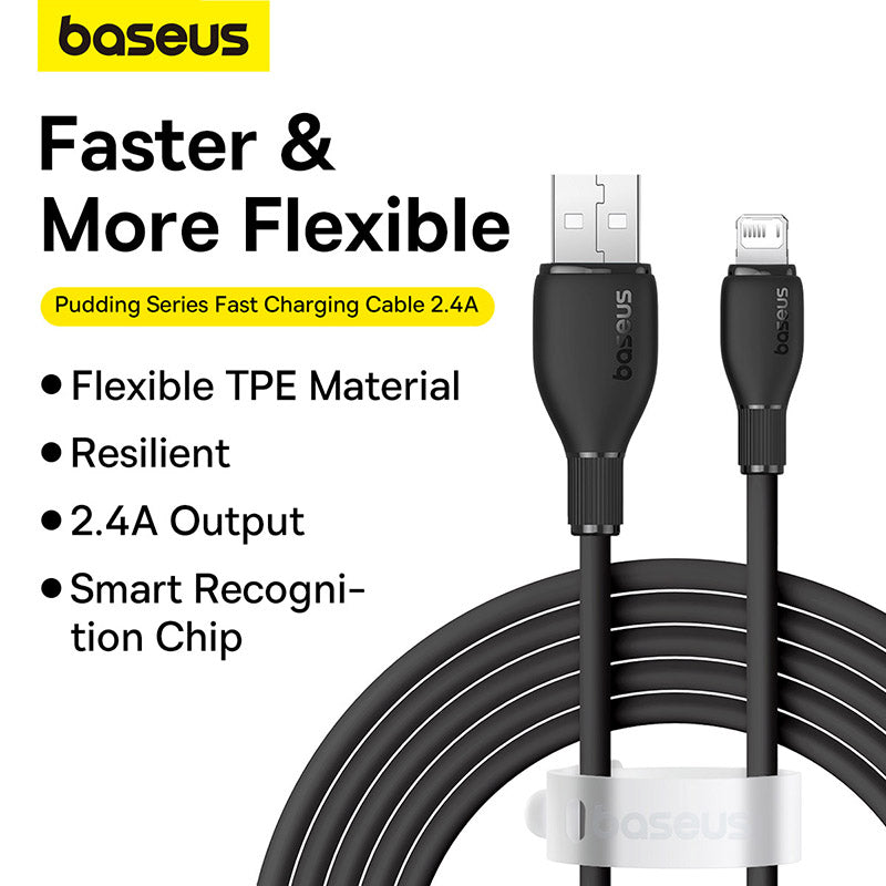 Baseus Pudding Series USB-A to Lightning Charging Cable 1.2M
