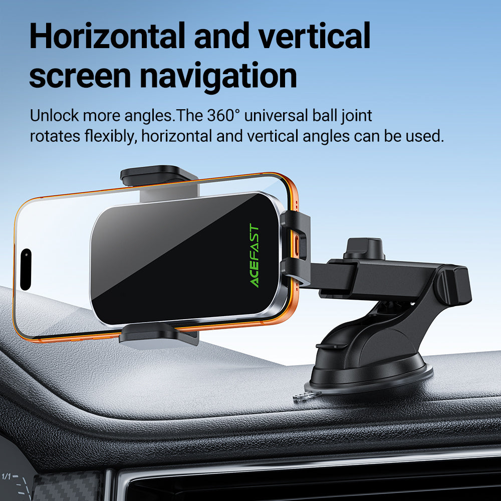 ACEFAST D53 15W Wireless Charging Car Phone Holder - Black