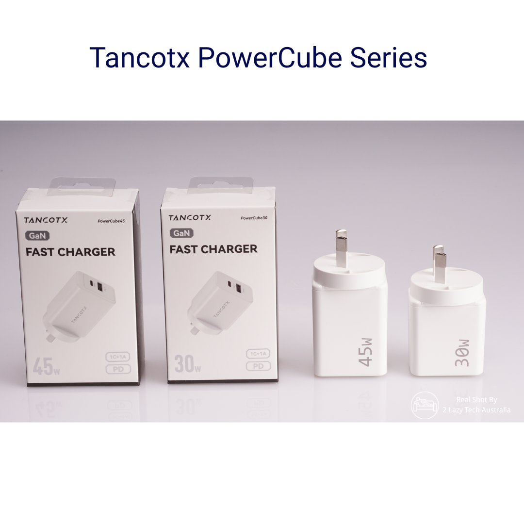 Tancotx PowerCube30 30W Dual-Port Fast Charger White