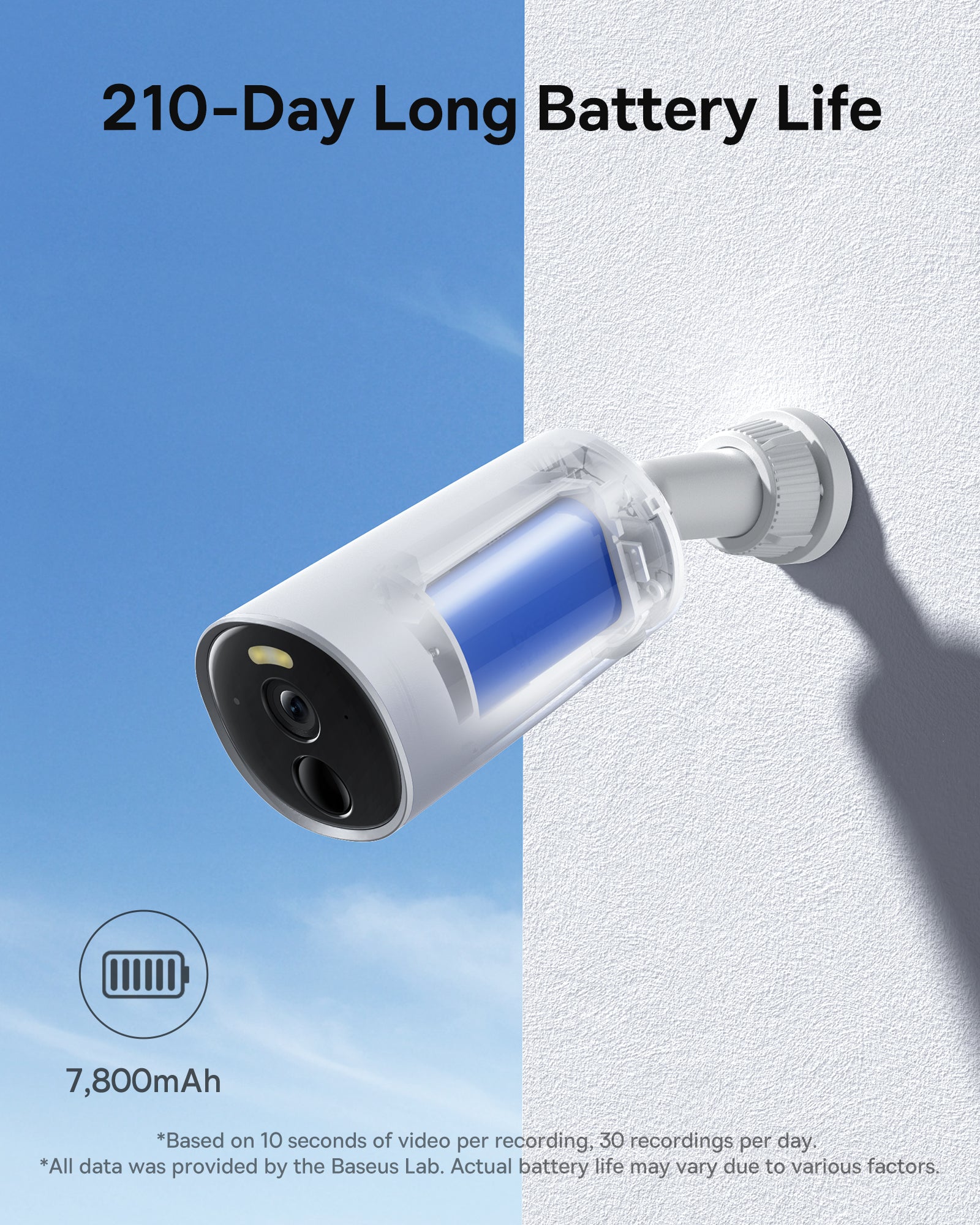 Baseus Security B1 Outdoor Camera 2K White