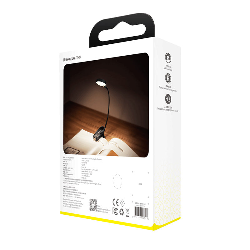 Baseus Comfort Reading Mini Clip Lamp-Dark Gray