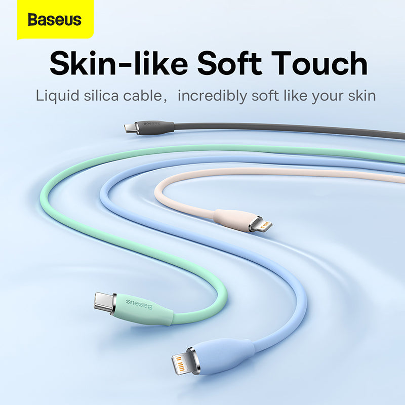 Baseus Jelly Liquid Silica Gel Type-C to Lightning Charging Cable 20W 1.2M