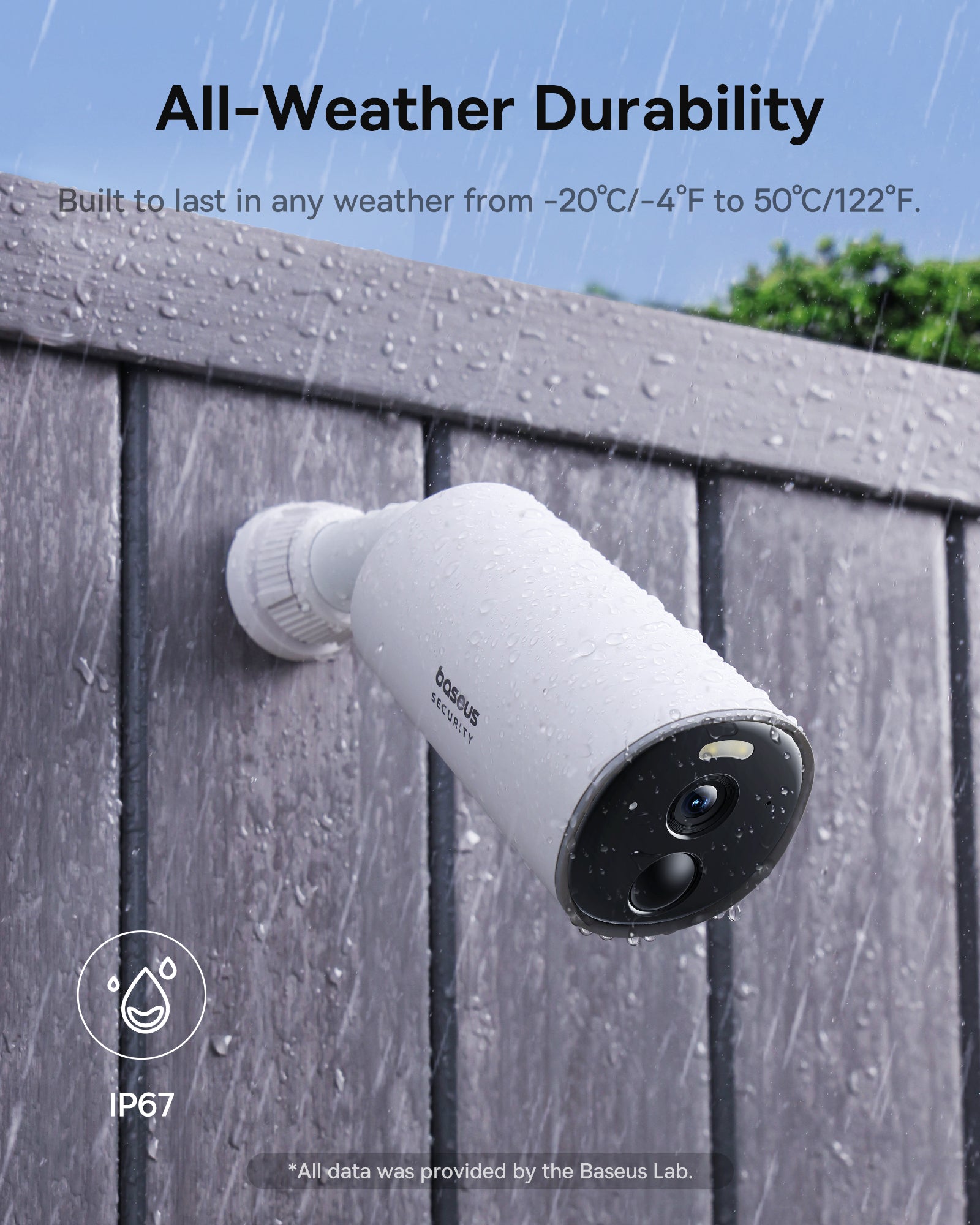 Baseus Security B1 Outdoor Camera 2K White