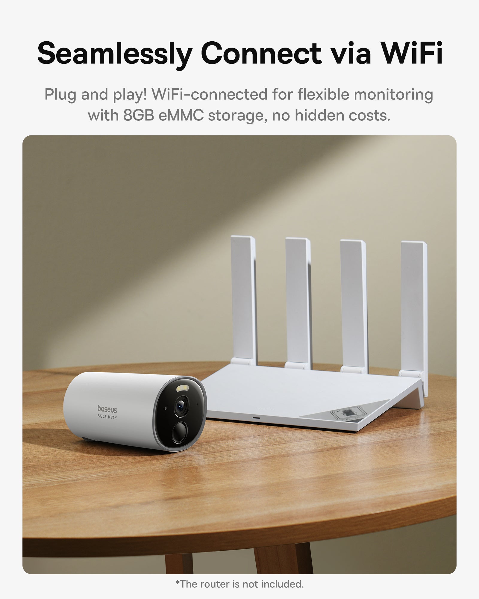 Baseus Security B1 Outdoor Camera 2K White