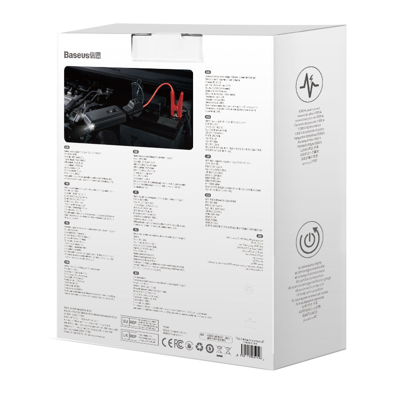 Baseus Super Energy Air Car Jump Starter  12V Black