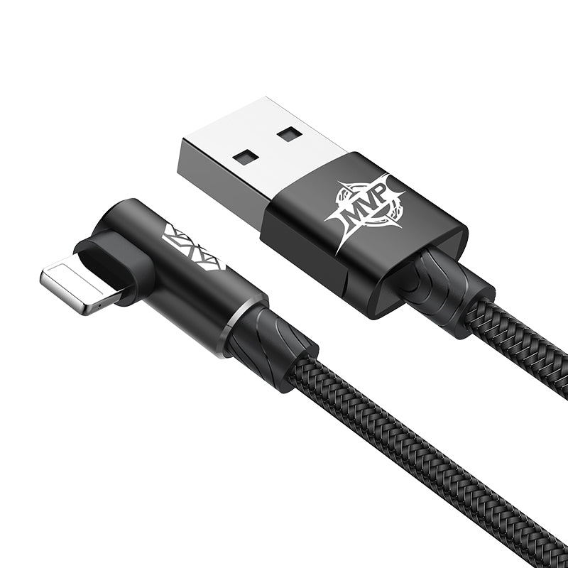 Baseus MVP Elbow Type Cable USB For IP 1.5A 2M Black
