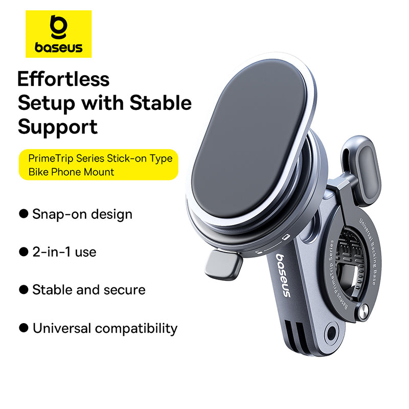 Baseus PrimeTrip Series Stick-on Type Bike Phone Mount Cosmic Black