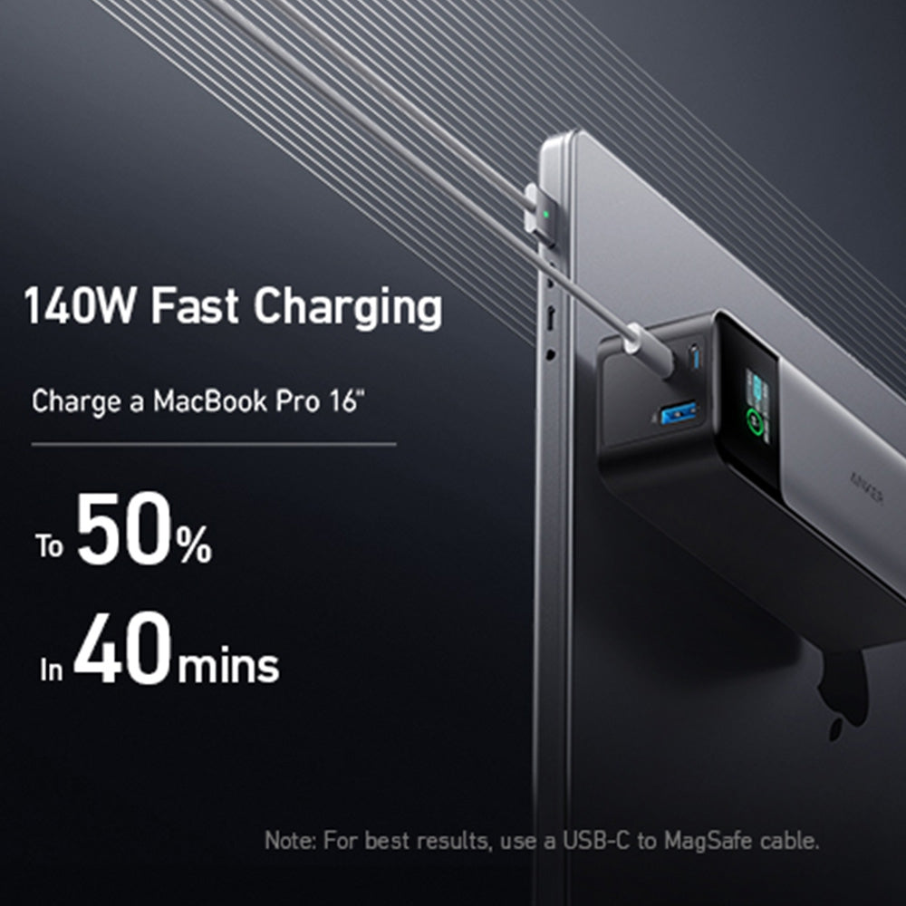 Anker 737 20K 140W 3-Port Laptop Power Bank with Digital Display