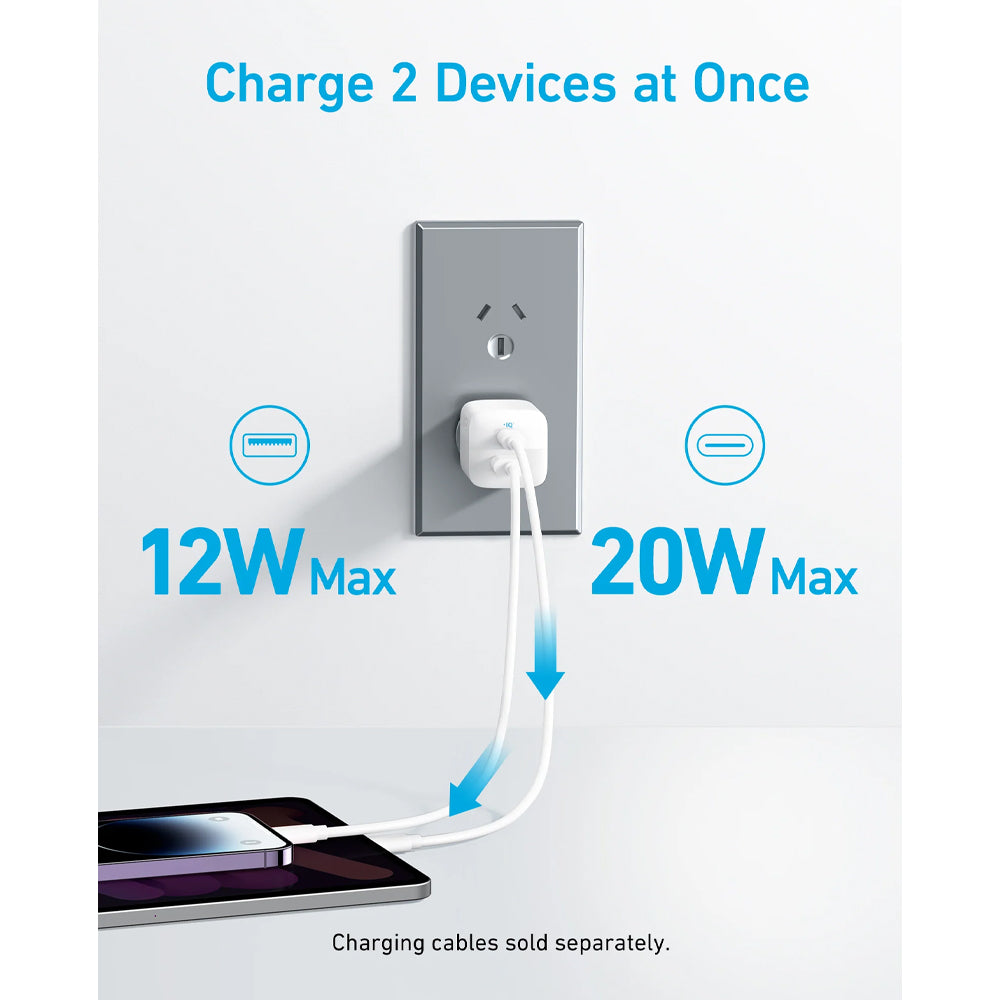 Anker 323 2-Port Charger 33W (Black)