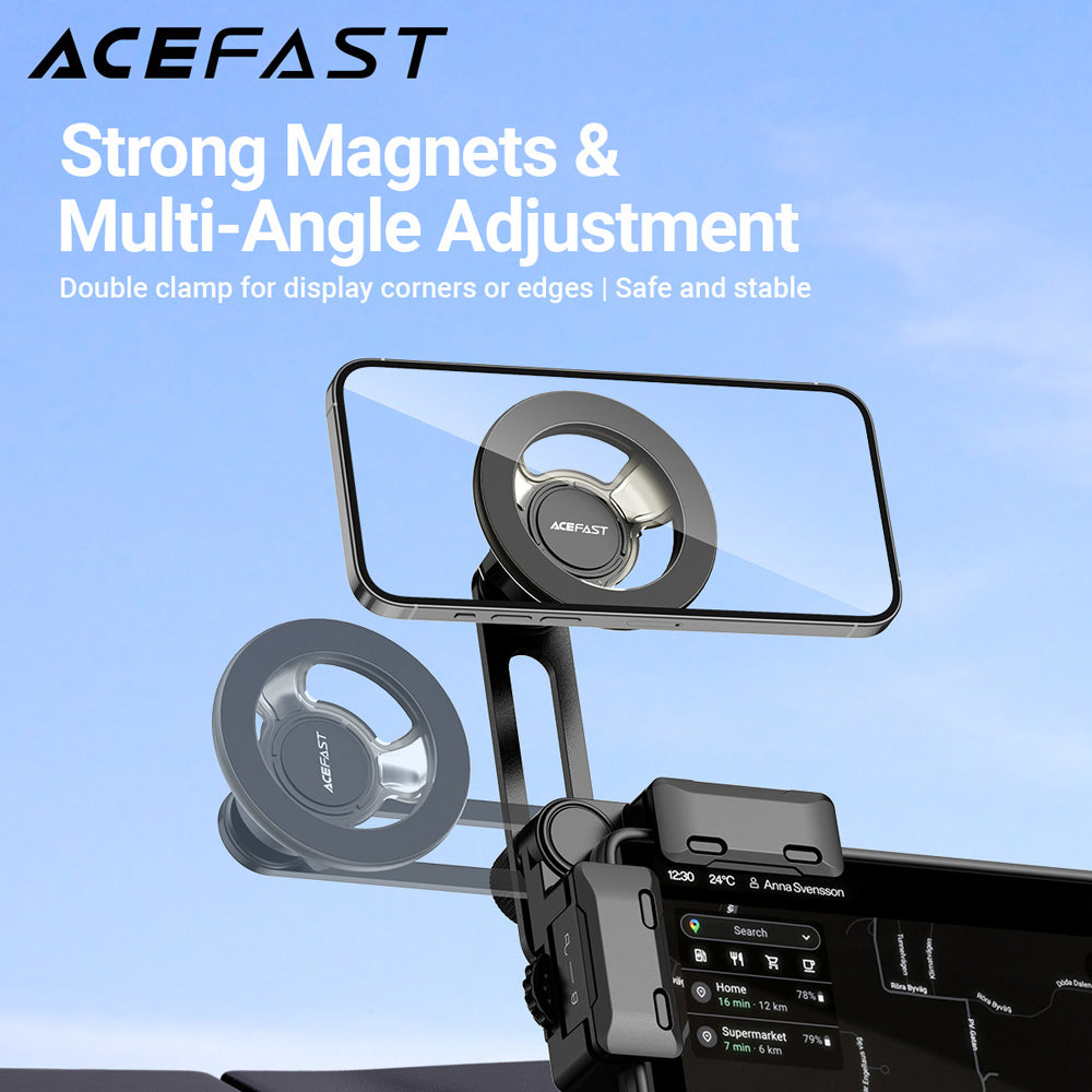 ACEFAST D43 Magnetic Dashboard Screen Car Phone Holder with N52 Magnets - Black