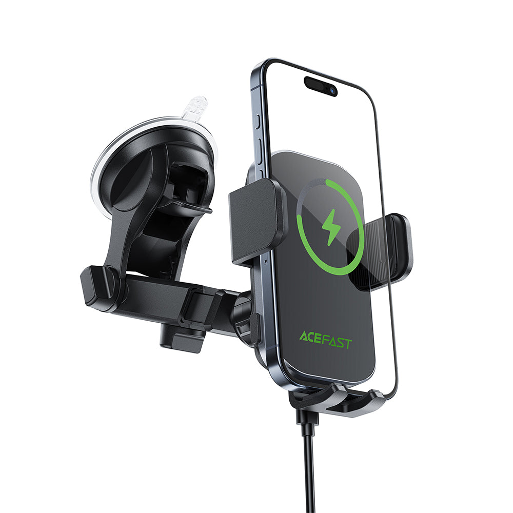 ACEFAST D53 15W Wireless Charging Car Phone Holder - Black
