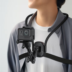 ACEFAST E33 Neck-Hanging Hands-Free Phone Holder for POV Recording - Black