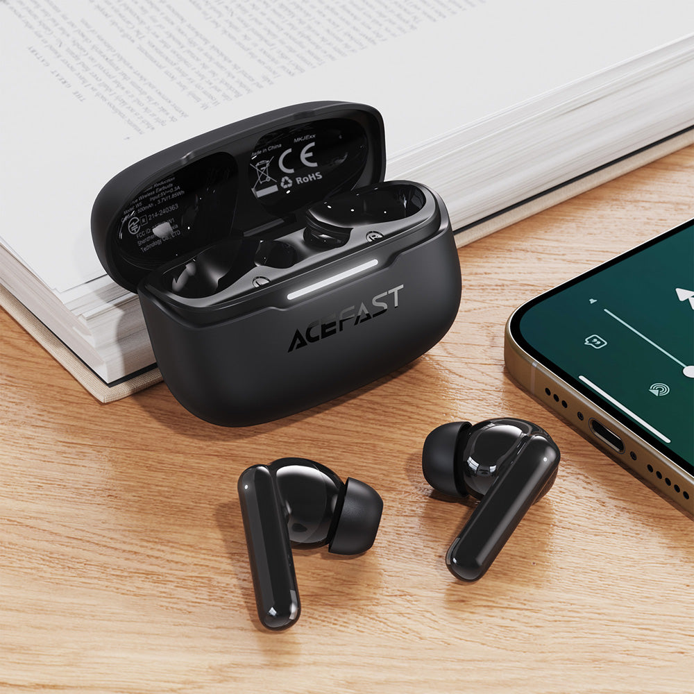 ACEFAST W5 Hybrid ANC Bluetooth 5.4 TWS Earbuds with Low-Latency Gaming Mode