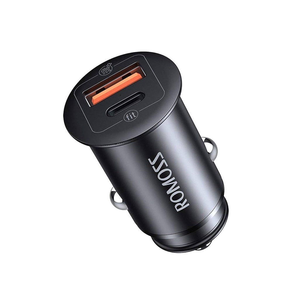 Romoss 30W USB & Type C Port Quick Charge 3.0 PD Car Charger