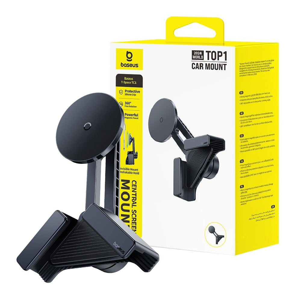 Baseus T-Space TC1 Central Screen Mount (Corner Version)-Cosmic Black