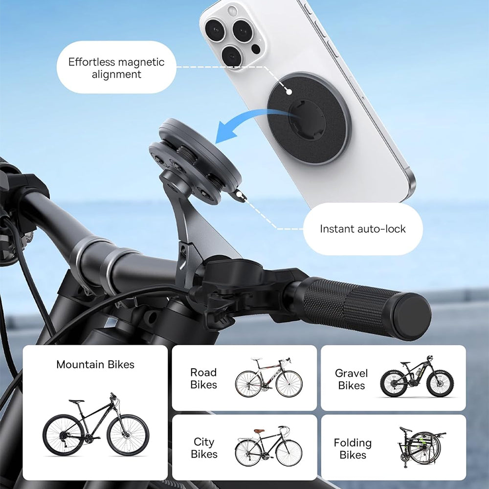 Baseus PrimeTrip VB1 Magnetic Bike Handlebar Mount – Space Grey | 2-Lazy Tech