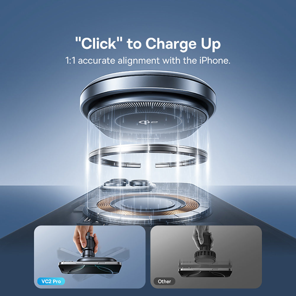 Baseus PrimeTrip VC2 Pro Cooling Magnetic Wireless Charging Car Mount Qi2.2