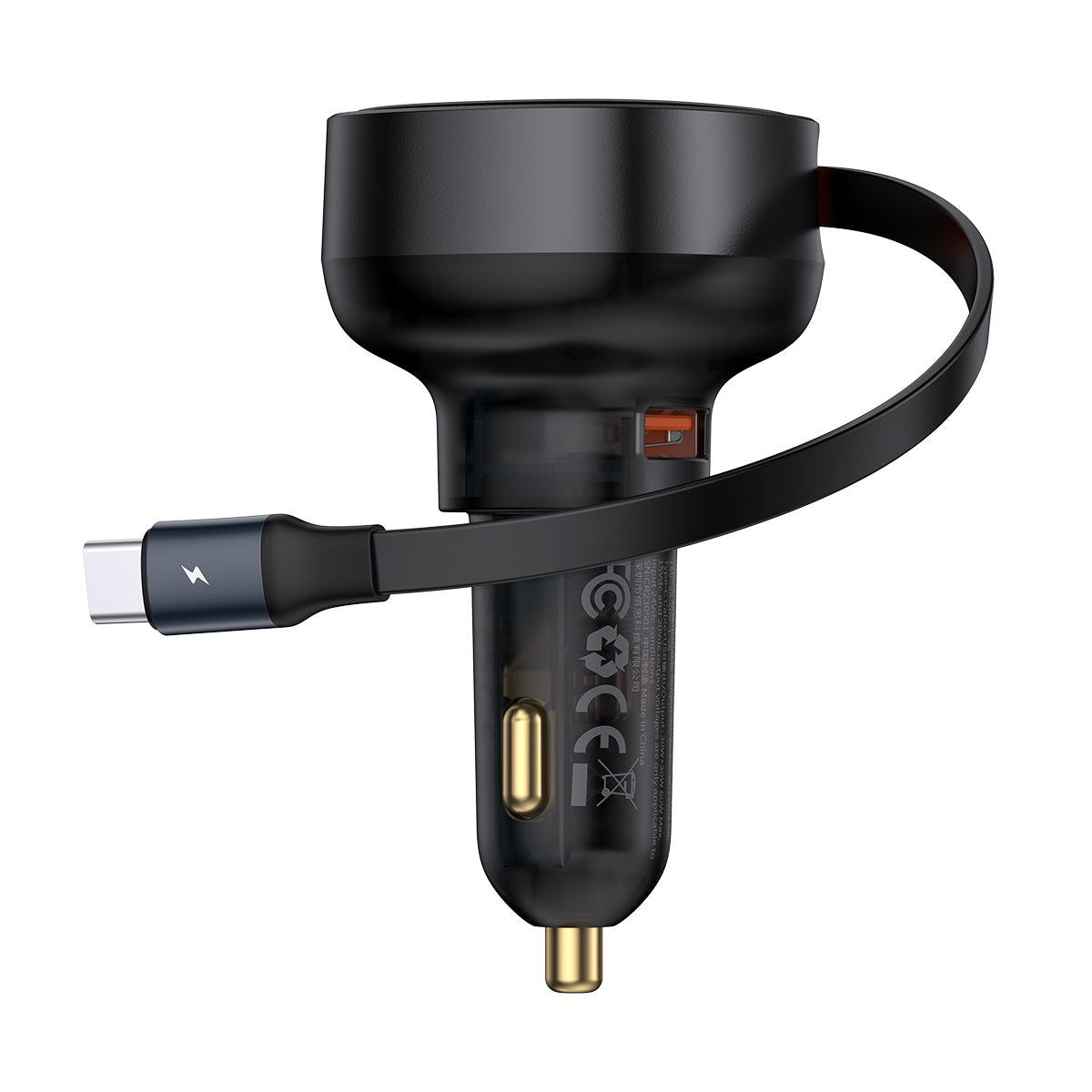 Baseus Enjoyment Pro 2-in-1 Car Charger (Black) - C+A