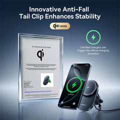 Baseus PrimTrip VC1 Pro Magnetic Wireless Charging Car Mount (QI2 Certified | 15W Fast Charge | Built-in Cooling Fan)