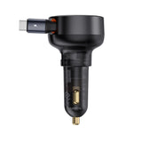 Baseus Enjoyment Pro 2-in-1 Car Charger (Black) - C+A