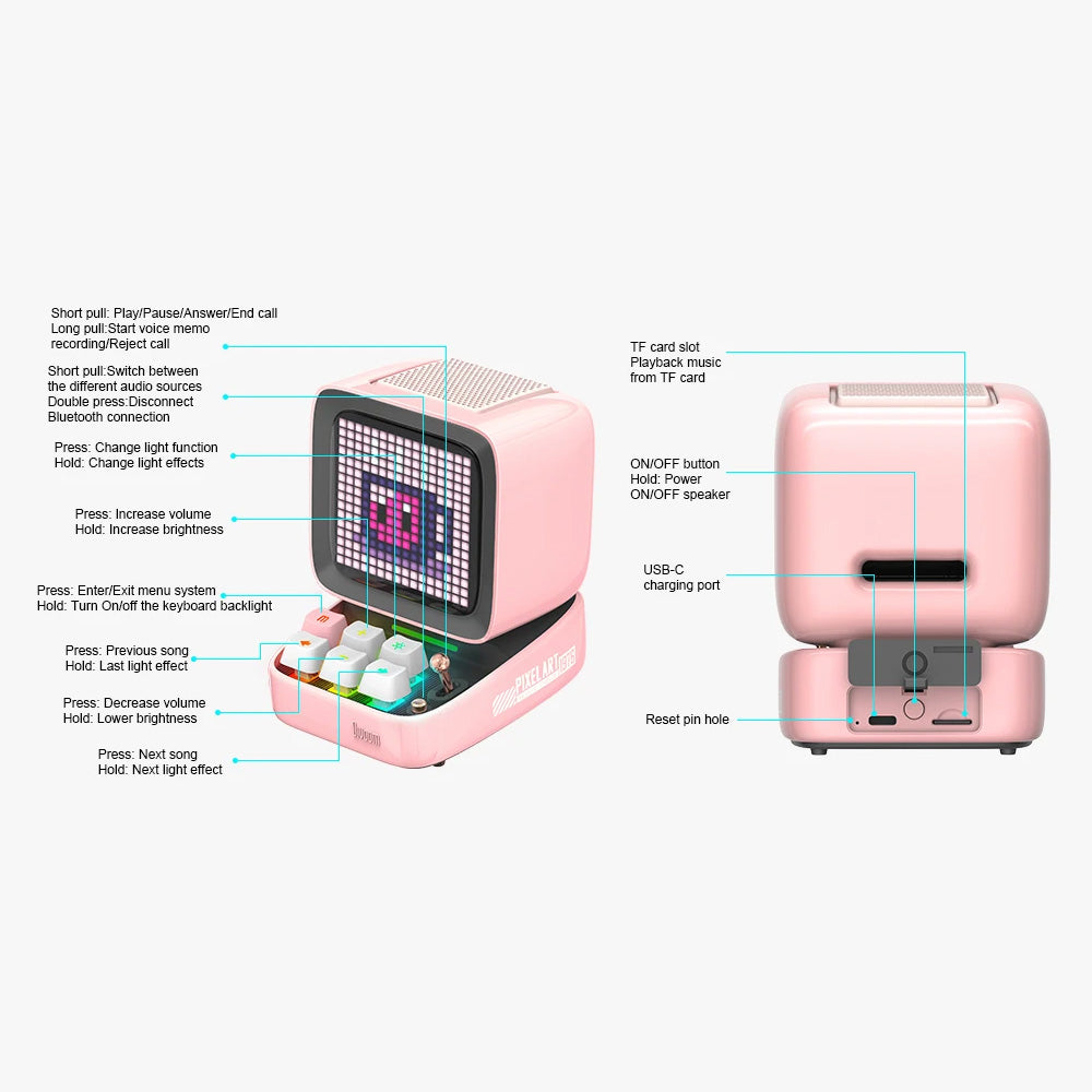 Divoom Ditoo-Pro Retro Bluetooth Speaker