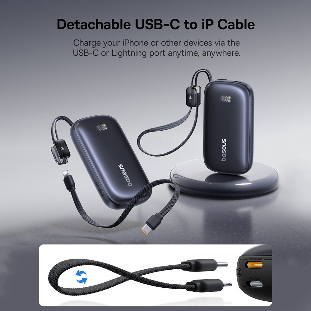 Baseus EnerFill FC21 Qpow 3 Ultra 22.5W Power Bank with Detachable Cable