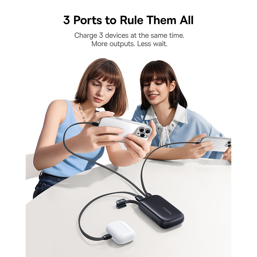 Baseus EnerFill FC21 Qpow 3 Ultra 22.5W Power Bank with Detachable Cable