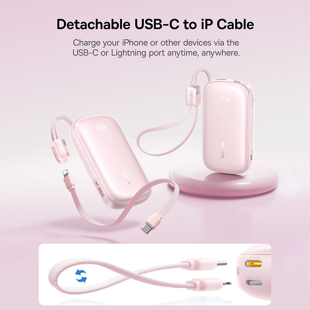 Baseus EnerFill FC21 Qpow 3 Ultra 45W Power Bank with Detachable Cable