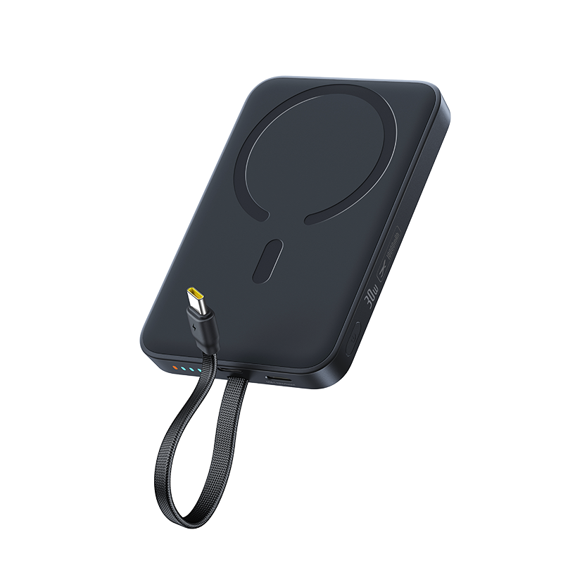 Baseus EnerFill FM11 Magnetic Power Bank with Built-in USB-C Cable 10000mAh 30W - Cosmic