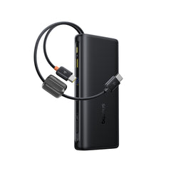 Baseus EnerFill FC41 Digital Display Power Bank with Dual Built-in USB-C Cables 25000mAh 140W - Cosmic Black