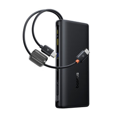 Baseus EnerFill FC41 Digital Display Power Bank with Dual Built-in USB-C Cables 20000mAh 100W - Cosmic Black