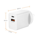 iQuick 2-Port Charger 20W (White)