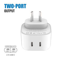 iQuick NANO Energy 2-Port Charger 35W (White)