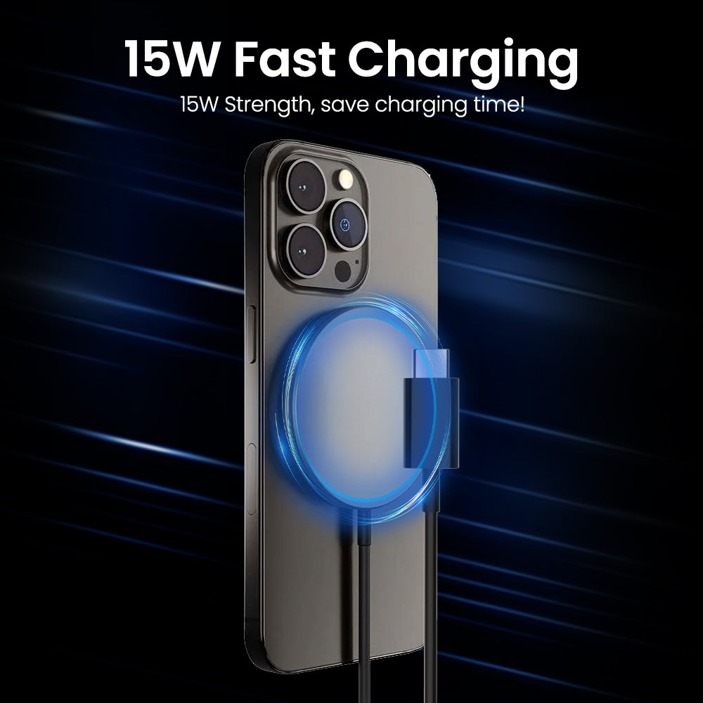 iQuick Magnetic Wireless Charger 15W (White)