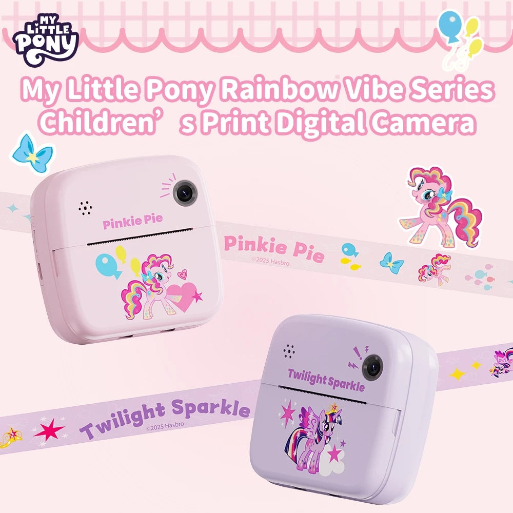 My Little Pony Kids Instant-Print Digital Camera – A06 (2.4" IPS, Dual 48MP, 1300mAh, Ages 3+)