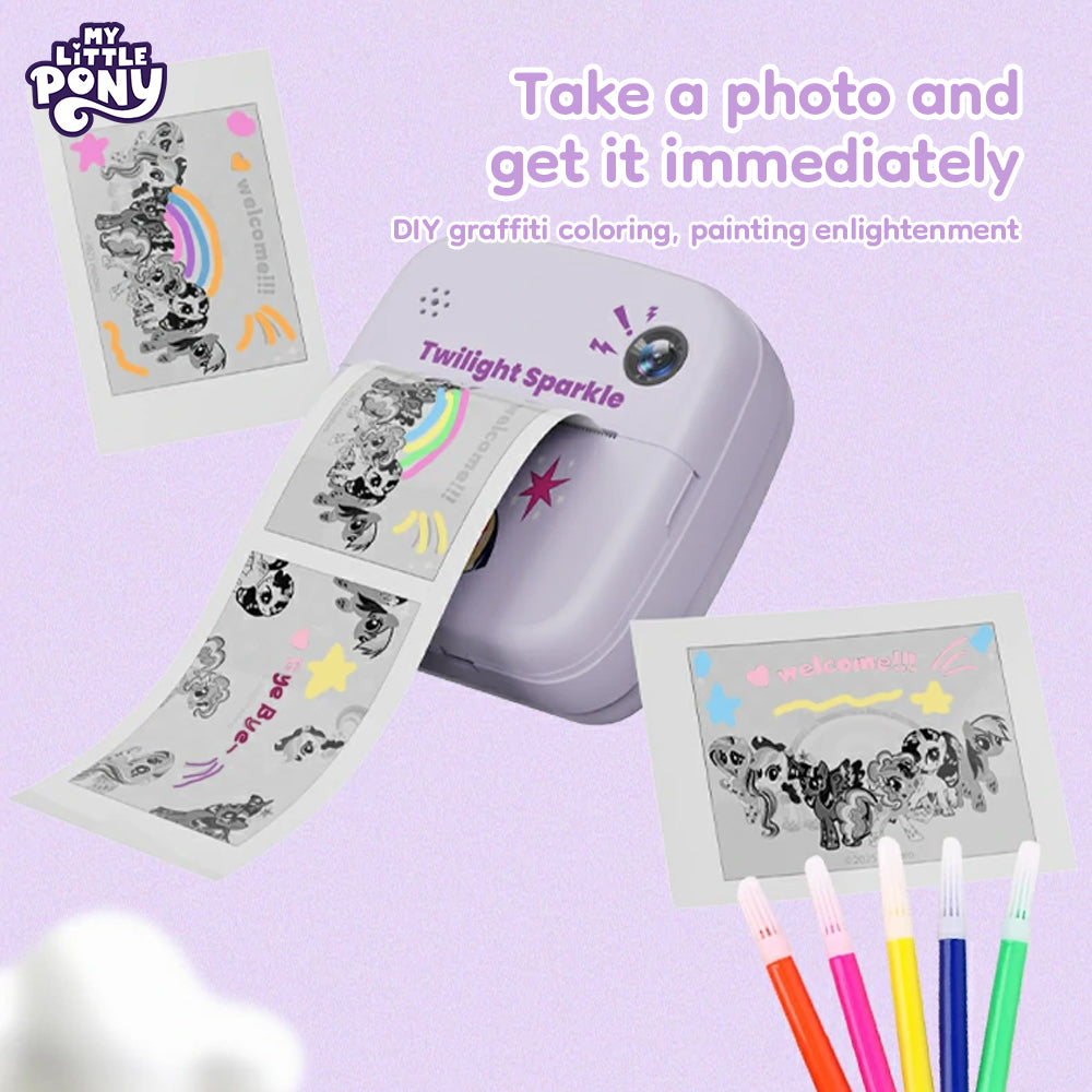 My Little Pony Kids Instant-Print Digital Camera – A06 (2.4" IPS, Dual 48MP, 1300mAh, Ages 3+)