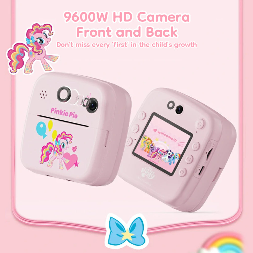 My Little Pony Kids Instant-Print Digital Camera – A06 (2.4" IPS, Dual 48MP, 1300mAh, Ages 3+)