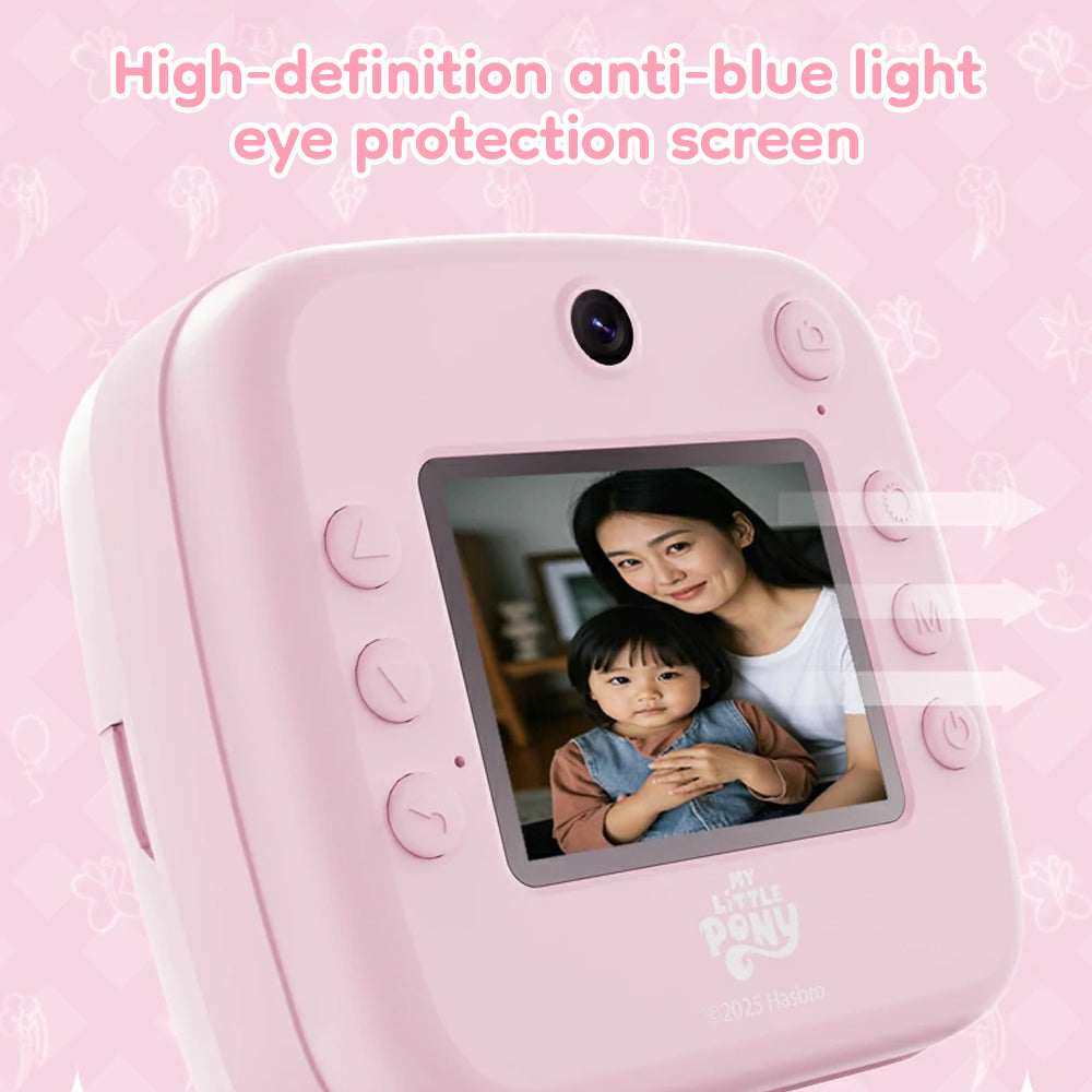 My Little Pony Kids Instant-Print Digital Camera – A06 (2.4" IPS, Dual 48MP, 1300mAh, Ages 3+)