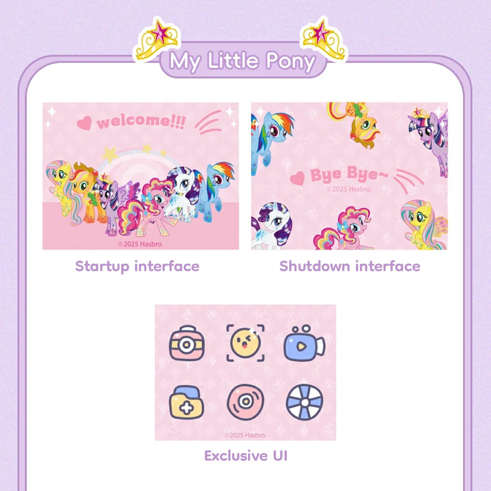 My Little Pony Kids Instant-Print Digital Camera – A06 (2.4" IPS, Dual 48MP, 1300mAh, Ages 3+)
